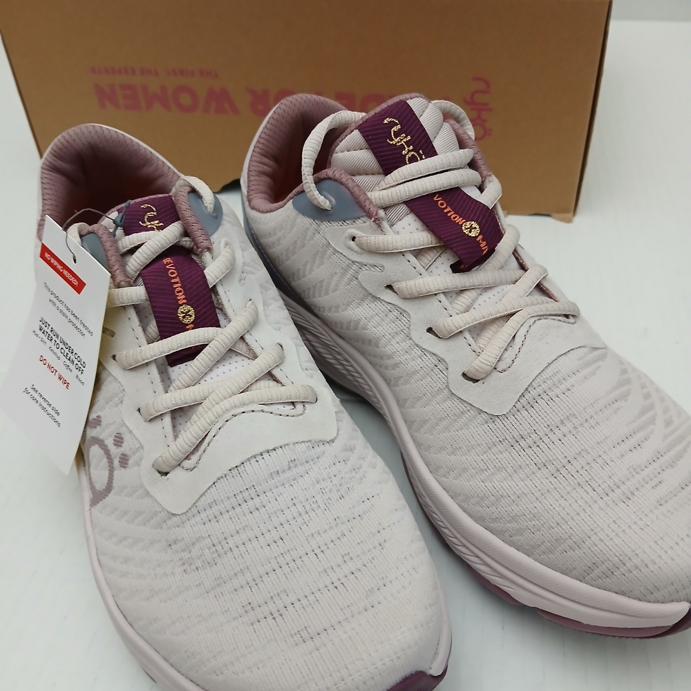 Ryka Women's Cream and Purple Running Shoes - Picture 12 of 16